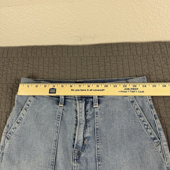 Gap Jeans Women's 8/29 (29x25) Blue High Rise Wide Leg Ankle Crop Stretch Denim - Picture 9 of 12